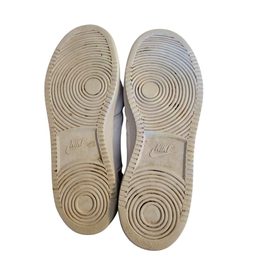 Nike Court Vision Lo Basketball Leather Sneakers White/Black/Red Mens Size 12 - Picture 6 of 7